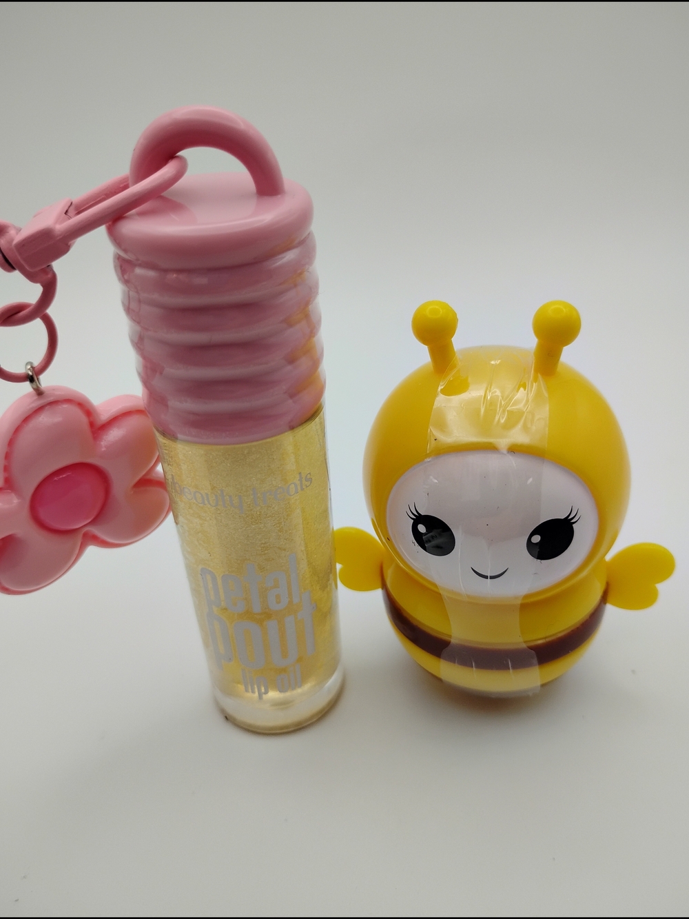 Petal Pout Pink Lip Oil By Beauty Treats & Bumblebee Lip Balm - Picture 4 of 6